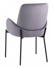 мягкое кресло с велюровой обивкой двух цветов6